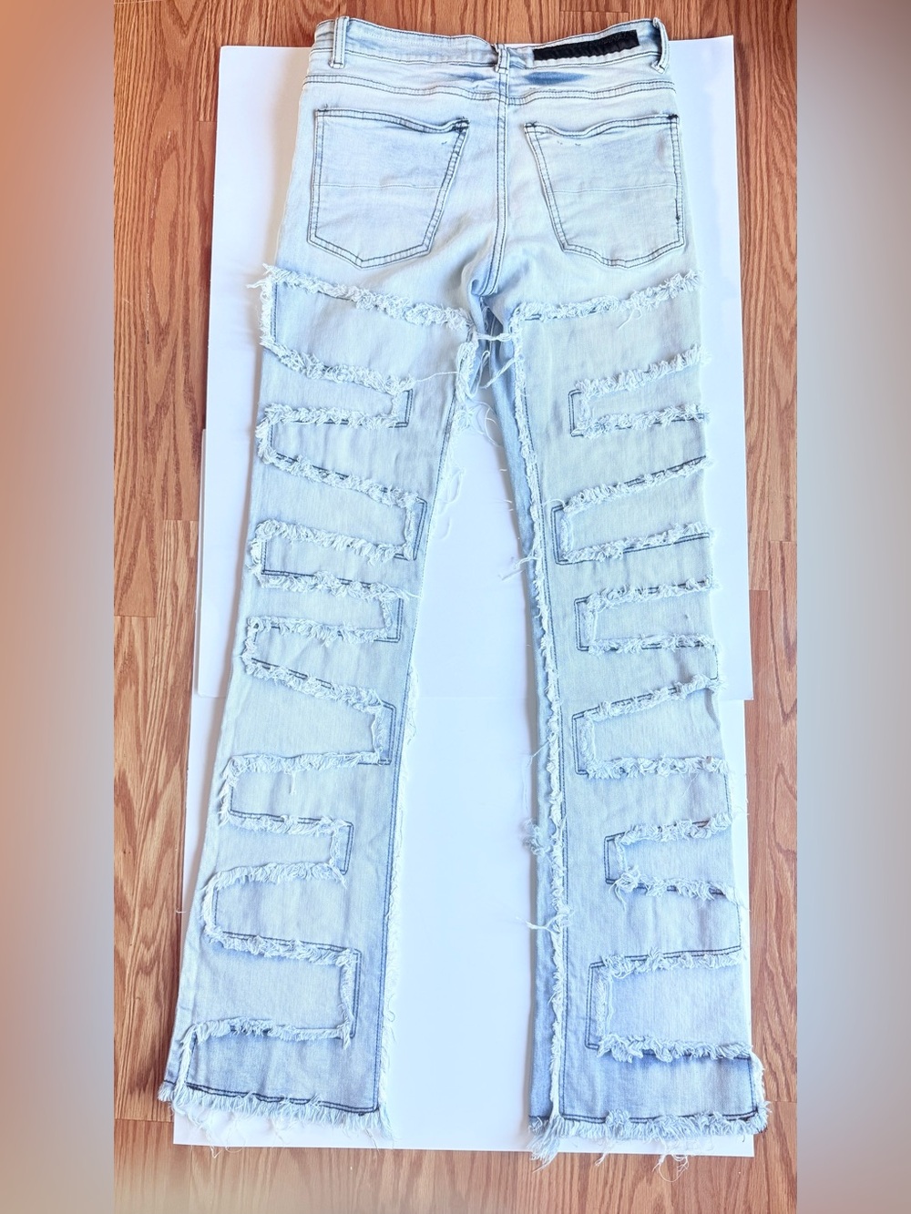 Rockstar Original RSM 205 Flare Jeans Size 30 Distressed Light Wash